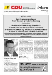 Ausgabe Juni 2008 - CDU-Gemeindeverband Schwaikheim