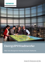 EnergyIP@Stadtwerke Meter Data Management Hosting ... - Siemens