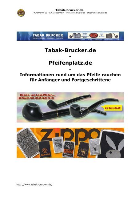 Tabak-Brucker.de - Pfeifenplatz.de -