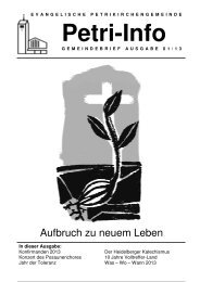 Gemeindebrief 01-2013 - Petrikirchengemeinde Bielefeld