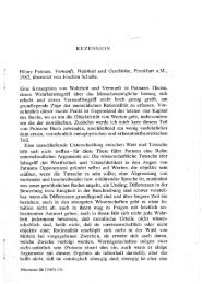 Rezension zu Peter Bieri (Hrsg.) Analytische Philosophie des Geistes