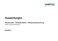 Auswertungen - virtic