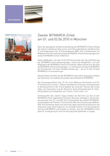 SBK im Umstellungs- projekt zu iskv_21c - Bitmarck Holding GmbH