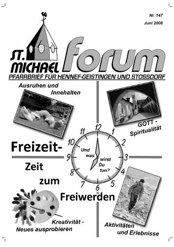 forum 1 Nr. 147 Juni 2008 - St. Michael