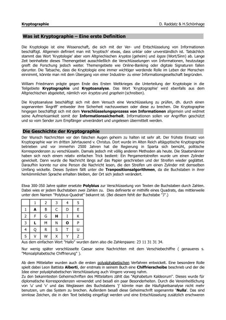 Theorie und Implementierung von symmetrischen Verschlüsselungen