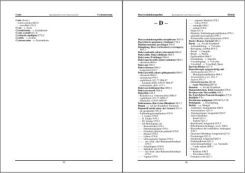 ICD10 - Alphabetisch - Grafino.at