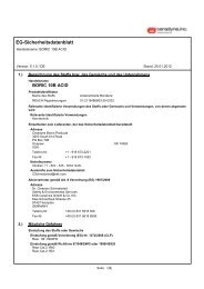 EG-Sicherheitsdatenblatt - Ceradyne Boron Products, LLC