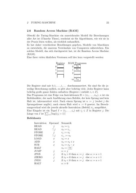 Skript zur Vorlesung Komplexitätstheorie im SS 1996