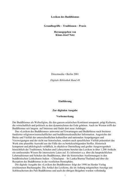 Lexikon Des Buddhismus Grundbegriffe Phra Hiridhammo