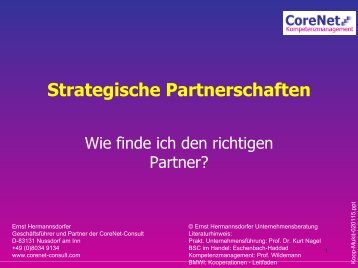 Strategische Partnerschaften