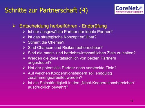 Strategische Partnerschaften