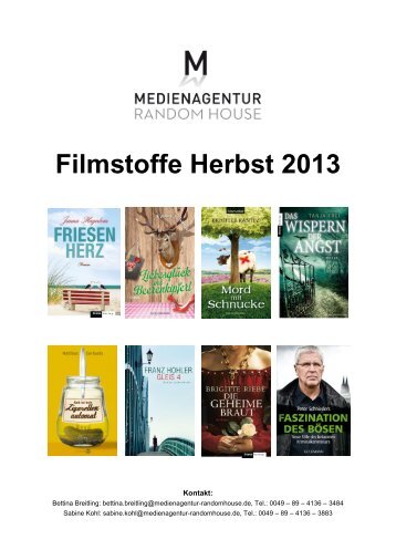 Filmstoffe Herbst 2013 (5,15 MB) - Medienagentur Random House