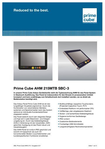 Datenblatt AHM 215MTB 01 - Prime Cube