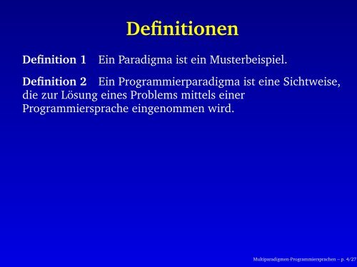 Multiparadigmen- Programmiersprachen - grabmueller.de