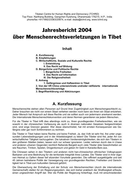 Ausfuhrlich Als Pdf Datei Tibet News Menschenrechte