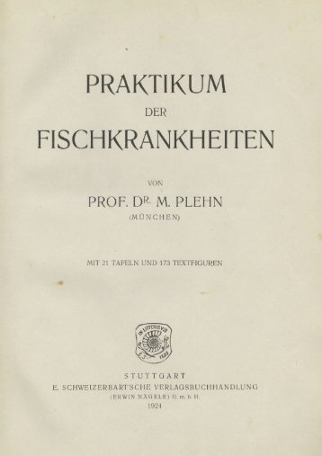Praktikum der Fischkrankheiten - Runkebjerg.dk