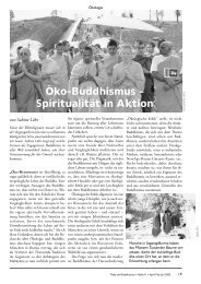 Öko-Buddhismus – Spiritualität in Aktion