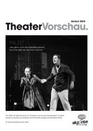 Downloaden Sie die aktuelle TheaterVorschau für den ... - Akzente