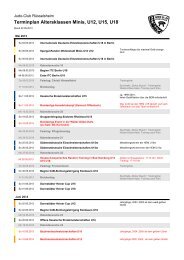 Terminplan Altersklassen Minis, U12, U15, U18 - Judo-Club ...