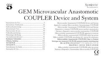 GEM Microvascular Anastomotic COUPLER Device and System