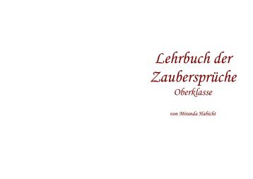 Lehrbuch der Zaubersprüche