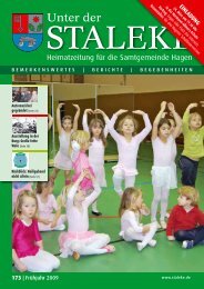 Staleke, Ausgabe 173, Frühjahr 2009 - Unter der Staleke