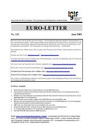 Euro-Letter Nr. 122 Juni 2005 - ILGA Europe