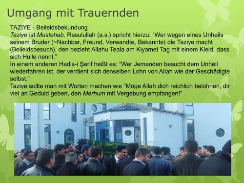 Begleitung von Trauernden im Islam - Evangelische Akademie ...