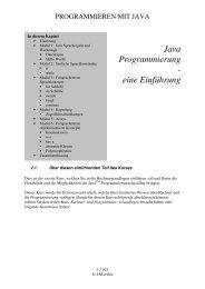 Java Programmierung - eine Einführung - Joller-Voss