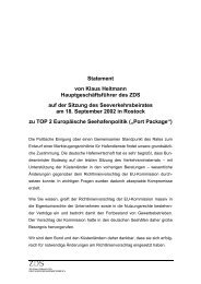 Statement von Klaus Heitmann Hauptgeschäftsführer des ZDS auf ...