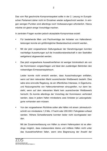 Statement von Klaus Heitmann Hauptgeschäftsführer des ZDS auf ...