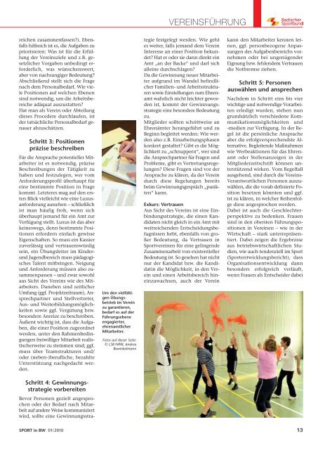 Sport in bw Nr. 01/10 - Badischer Sportbund Nord ev