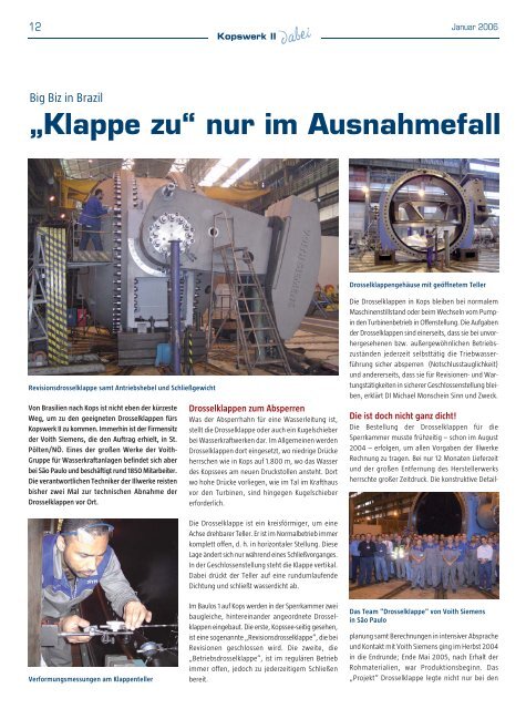 Ausgabe Jänner 2006 - Kopswerk II