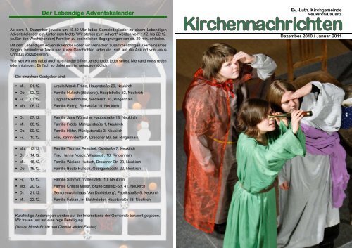 Kirchenblatt Dezember 2010/Januar 2011 - Kirchgemeinde Neukirch