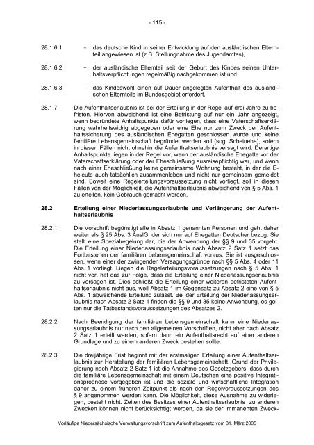 Anwendungshinweise zum Aufenthaltsgesetz - Pro Asyl