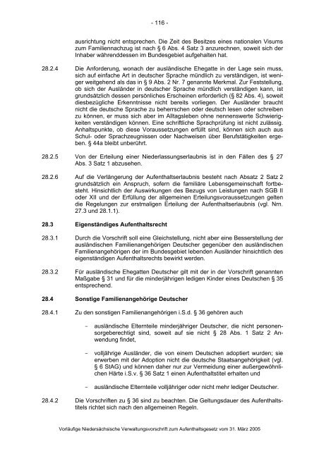 Anwendungshinweise zum Aufenthaltsgesetz - Pro Asyl