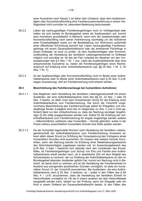 Anwendungshinweise zum Aufenthaltsgesetz - Pro Asyl