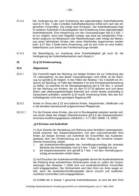 Anwendungshinweise zum Aufenthaltsgesetz - Pro Asyl