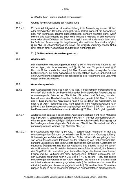 Anwendungshinweise zum Aufenthaltsgesetz - Pro Asyl