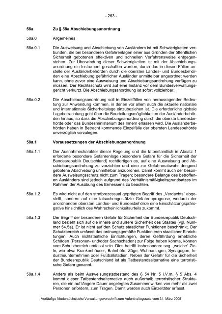 Anwendungshinweise zum Aufenthaltsgesetz - Pro Asyl