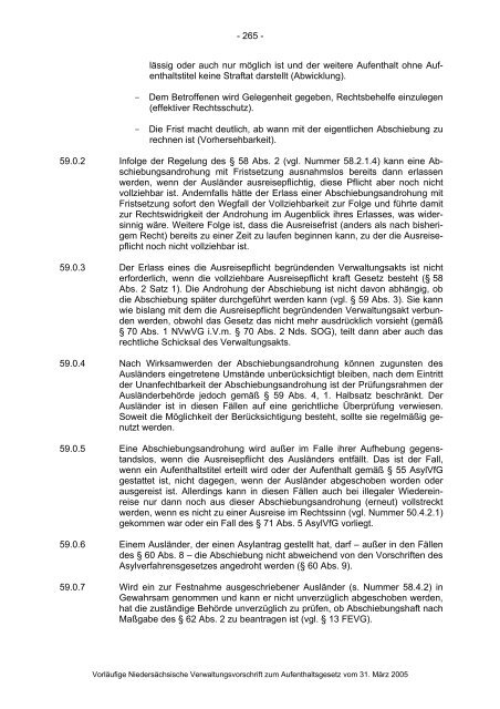 Anwendungshinweise zum Aufenthaltsgesetz - Pro Asyl