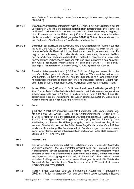 Anwendungshinweise zum Aufenthaltsgesetz - Pro Asyl