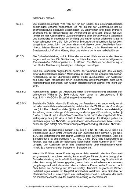 Anwendungshinweise zum Aufenthaltsgesetz - Pro Asyl