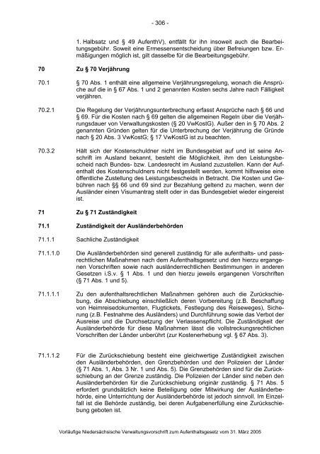 Anwendungshinweise zum Aufenthaltsgesetz - Pro Asyl