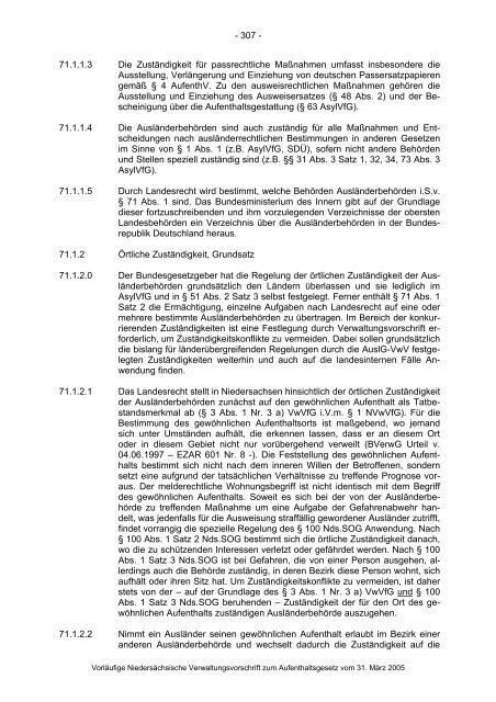 Anwendungshinweise zum Aufenthaltsgesetz - Pro Asyl