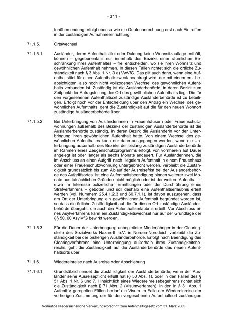 Anwendungshinweise zum Aufenthaltsgesetz - Pro Asyl