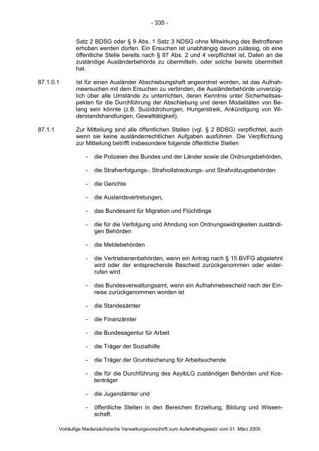 Anwendungshinweise zum Aufenthaltsgesetz - Pro Asyl