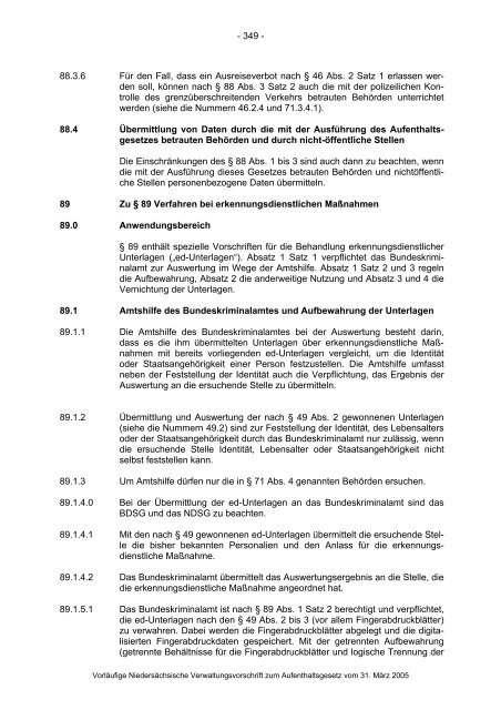 Anwendungshinweise zum Aufenthaltsgesetz - Pro Asyl