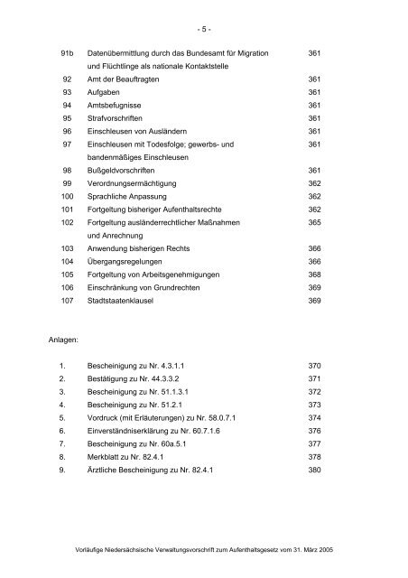 Anwendungshinweise zum Aufenthaltsgesetz - Pro Asyl