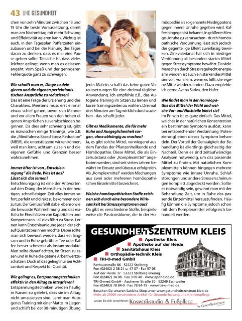 Aachener - Senio Magazin